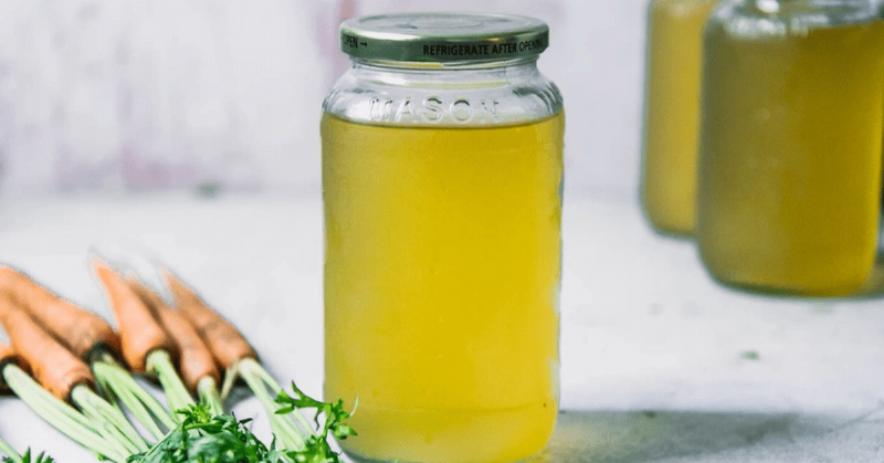 Nước dùng dashi từ rau củ để nấu cháo cá lóc cho bé